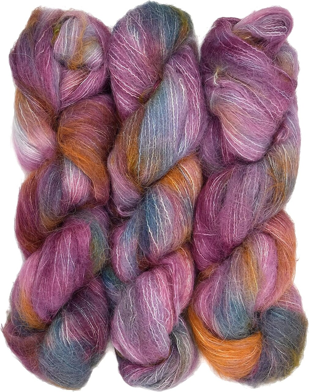 Suri Sensation Brushed Suri Alpaca: Super-Soft Lace Weight Yarn for Knit and Crochet, Non-Itchy, Pacific Northwest Hand Dyed.